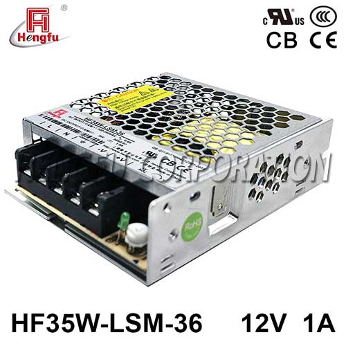 衡孚电源HF35W-LSM-36宽电网直流DC36V1A单路输出超薄开关电源